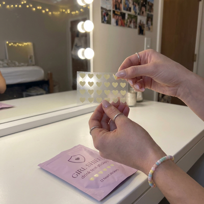 Girl Shield Drink Test Nail Stickers