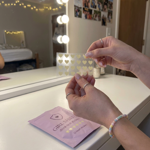 Girl Shield Drink Test Nail Stickers