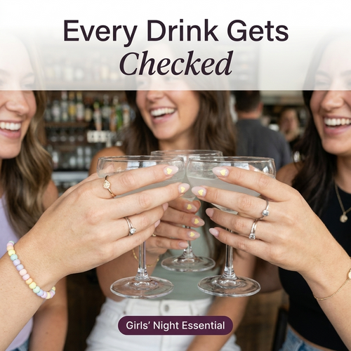 Girl Shield Drink Test Nail Stickers