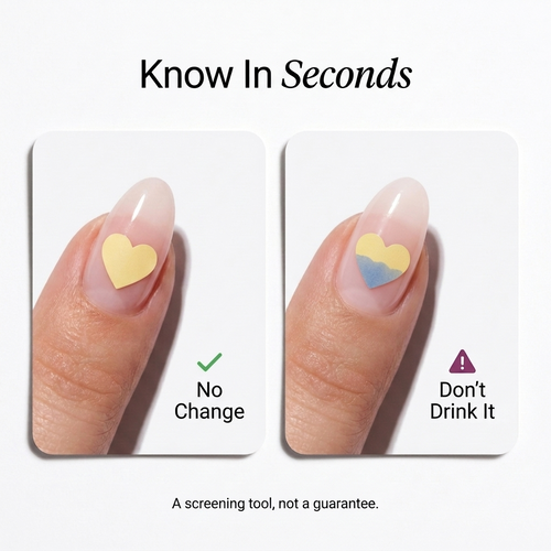 Girl Shield Drink Test Nail Stickers