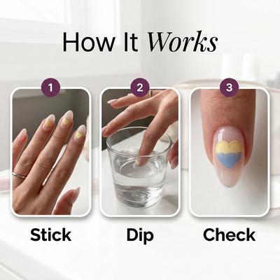 Girl Shield Drink Test Nail Stickers